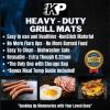imageKITCHEN PERFECTION 1 XL BBQ Grill Mats for Outdoor Grill  Heavy Duty Grilling Mats Reusable Grill Sheets For Gas Grill Extreme Heat Resistant 600 F  Nonstick ampamp Easy to Clean Superior Set3 Bonuses