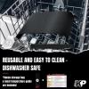 imageKITCHEN PERFECTION 3 BBQ Mats for Outdoor Grilling  Heavy Duty Reusable Sheets for Gas Grills Extreme Heat Resistant 600 F  Nonstick ampamp Easy to Clean  Superior Set 3 Bonuses