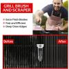 imageKITCHEN PERFECTION Safe Wire Grill Brush for Outdoor Grill wGrill Scraper ampamp Grill Mat Grill Cleaning Kit Extended Handle BBQ Brush for Effortless Grill Cleaning Grill Cleaner Brush Barbecue Tools