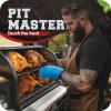 imageKITCHEN PERFECTION Silicone Smoker Oven Gloves Extreme Heat Resistant BBQ Gloves Handle Hot Food Right on Your Smoker Grill Fryer PitWaterproof Oven Mitts Grill Gloves Superior Value Set3 BonusesBlue