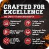 imageKITCHEN PERFECTION Silicone Smoker Oven Gloves Extreme Heat Resistant BBQ Gloves Handle Hot Food Right on Your Smoker Grill Fryer PitWaterproof Oven Mitts Grill Gloves Superior Value Set3 BonusesGray