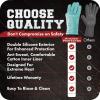 imageKITCHEN PERFECTION Silicone Smoker Oven Gloves Extreme Heat Resistant BBQ Gloves Handle Hot Food Right on Your Smoker Grill Fryer PitWaterproof Oven Mitts Grill Gloves Superior Value Set3 BonusesTurquoise