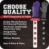 imageKITCHEN PERFECTION Silicone Smoker Oven Gloves Extreme Heat Resistant BBQ Gloves Handle Hot Food Right on Your Smoker Grill Fryer PitWaterproof Oven Mitts Grill Gloves Superior Value Set3 BonusesPurple