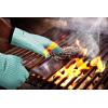 imageKITCHEN PERFECTION Silicone Smoker Oven Gloves Extreme Heat Resistant BBQ Gloves Handle Hot Food Right on Your Smoker Grill Fryer PitWaterproof Oven Mitts Grill Gloves Superior Value Set3 BonusesTurquoise