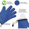 imageKITCHEN PERFECTION Silicone Smoker Oven Gloves Extreme Heat Resistant BBQ Gloves Handle Hot Food Right on Your Smoker Grill Fryer PitWaterproof Oven Mitts Grill Gloves Superior Value Set3 BonusesClassic Blue