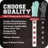 imageKITCHEN PERFECTION Silicone Smoker Oven Gloves Extreme Heat Resistant BBQ Gloves Handle Hot Food Right on Your Smoker Grill Fryer ampamp Pit  Waterproof Oven Mitts Superior Value Set3 BonusesMint