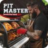 imageKITCHEN PERFECTION Silicone Smoker Oven Gloves Extreme Heat Resistant BBQ Gloves Handle Hot Food Right on Your Smoker Grill Fryer ampamp Pit  Waterproof Oven Mitts Superior Value Set3 BonusesRed