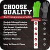 imageKITCHEN PERFECTION Silicone Smoker Oven Gloves Extreme Heat Resistant BBQ Gloves Handle Hot Food Right on Your Smoker Grill Fryer ampamp Pit  Waterproof Oven Mitts Superior Value Set3 BonusesGreen