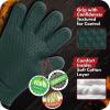 imageKITCHEN PERFECTION Silicone Smoker Oven Gloves Extreme Heat Resistant BBQ Gloves Handle Hot Food Right on Your Smoker Grill Fryer ampamp Pit  Waterproof Oven Mitts Superior Value Set3 BonusesDark Green