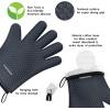 imageKITCHEN PERFECTION Silicone Smoker Oven Gloves Extreme Heat Resistant BBQ Gloves Handle Hot Food Right on Your Smoker Grill Fryer ampamp Pit  Waterproof Oven Mitts Superior Value Set3 BonusesClassic Gray