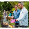 imageKITCHEN PERFECTION Silicone Smoker Oven Gloves Extreme Heat Resistant BBQ Gloves Handle Hot Food Right on Your Smoker Grill Fryer ampamp Pit  Waterproof Oven Mitts Superior Value Set3 BonusesPink