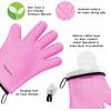 imageKITCHEN PERFECTION Silicone Smoker Oven Gloves Extreme Heat Resistant BBQ Gloves Handle Hot Food Right on Your Smoker Grill Fryer ampamp Pit  Waterproof Oven Mitts Superior Value Set3 BonusesPink
