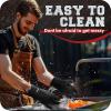 imageKITCHEN PERFECTION Silicone Smoker Oven Gloves Extreme Heat Resistant BBQ Gloves Handle Hot Food Right on Your Smoker Grill Fryer ampamp Pit  Waterproof Oven Mitts Superior Value Set3 BonusesDeep Black
