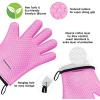 imageKITCHEN PERFECTION Silicone Smoker Oven Gloves Extreme Heat Resistant BBQ Gloves Handle Hot Food Right on Your Smoker Grill Fryer ampamp Pit  Waterproof Oven Mitts Superior Value Set3 BonusesPink