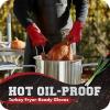 imageKITCHEN PERFECTION Silicone Smoker Oven Gloves Extreme Heat Resistant BBQ Gloves Handle Hot Food Right on Your Smoker Grill Fryer ampamp Pit  Waterproof Oven Mitts Superior Value Set3 BonusesRoyal Red