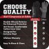 imageKITCHEN PERFECTION Silicone Smoker Oven Gloves Extreme Heat Resistant BBQ Gloves Handle Hot Food Right on Your Smoker Grill Fryer ampamp Pit  Waterproof Oven Mitts Superior Value Set3 BonusesDeep Black