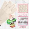 imageKITCHEN PERFECTION Silicone Smoker Oven Gloves For Women Extreme Heat Resistant BBQ Gloves Handle Hot Food Right on Your Smoker Grill FryerWaterproof Oven Mitts Grill Gloves Superior Set3 BonusesCream