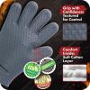imageKITCHEN PERFECTION Silicone Smoker Oven Gloves For Women Extreme Heat Resistant BBQ Gloves Handle Hot Food Right on Your Smoker Grill FryerWaterproof Oven Mitts Grill Gloves Superior Set3 BonusesLight Gray