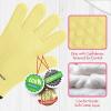 imageKITCHEN PERFECTION Silicone Smoker Oven Gloves For Women Extreme Heat Resistant BBQ Gloves Handle Hot Food Right on Your Smoker Grill FryerWaterproof Oven Mitts Grill Gloves Superior Set3 BonusesPastel Yellow