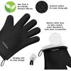imageKitchen Perfection 2 Pairs of Silicone Smoker Oven Gloves One Size Fits All  Orange ampamp Black