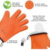 imageKitchen Perfection 2 Pairs of Silicone Smoker Oven Gloves One Size Fits All  Orange ampamp Black