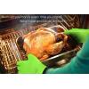 imageKitchen Perfection 2 Pairs of Silicone Smoker Oven Gloves One Size Fits All  Orange ampamp Green