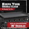 imageKitchen perfection 36quot Premium Silicone Griddle Cover Mat for Blackstone Griddle 36 Inch  Hermetic Protection from Rust ampamp Debris All Year Fits All Blackstone 36 Inch Models  Food Grade SiliconeGray