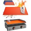 imageKitchen perfection 36quot Premium Silicone Griddle Cover Mat for Blackstone Griddle 36 Inch  Hermetic Protection from Rust ampamp Debris All Year Fits All Blackstone 36 Inch Models  Food Grade SiliconeOrange
