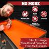 imageKitchen perfection 36quot Premium Silicone Griddle Cover Mat for Blackstone Griddle 36 Inch  Hermetic Protection from Rust ampamp Debris All Year Fits All Blackstone 36 Inch Models  Food Grade SiliconeOrange
