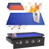 imageKitchen perfection 36quot Premium Silicone Griddle Cover Mat for Blackstone Griddle 36 Inch  Hermetic Protection from Rust ampamp Debris All Year Fits All Blackstone 36 Inch Models  Food Grade SiliconeClassic Blue