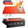 imageKitchen perfection 36quot Premium Silicone Griddle Cover Mat for Blackstone Griddle 36 Inch  Hermetic Protection from Rust ampamp Debris All Year Fits All Blackstone 36 Inch Models  Food Grade SiliconeOrange