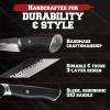 imageKitchen perfection Handmade Chefs Carving Knife For Meat Cutting Extremely Sharp Cooking Knife 8 Inch Hand Sharpen Best Gift For Men  High Carbon Steel wCanvas SheathHandmade Brisket Knife W Canvas Sheath