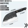 imageKitchen perfection Handmade Chefs Carving Knife For Meat Cutting Extremely Sharp Cooking Knife 8 Inch Hand Sharpen Best Gift For Men  High Carbon Steel wCanvas SheathHandmade Meat Cleaver W Canvas Sheath