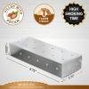 imageKitchen perfection Smoker Box for Gas Grill  BBQ Wood Chip Smoker Box PreFilled with Pecan Wood Chips Adds Delicious Smokey Flavor on Propane Grill ampamp Pellet GrillGrill Masters Smoker Fire Box