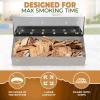 imageKitchen perfection Smoker Box for Gas Grill  BBQ Wood Chip Smoker Box PreFilled with Pecan Wood Chips Adds Delicious Smokey Flavor on Propane Grill ampamp Pellet GrillGrill Masters Smoker Fire Box
