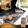 imageKitchen perfection Smoker Box for Gas Grill  BBQ Wood Chip Smoker Box PreFilled with Pecan Wood Chips Adds Delicious Smokey Flavor on Propane Grill ampamp Pellet GrillGrill Masters Smoker Fire Box