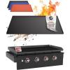 imageKitchen perfection 36quot Premium Silicone Griddle Cover Mat for Blackstone Griddle 36 Inch  Hermetic Protection from Rust ampamp Debris All Year Fits All Blackstone 36 Inch Models  Food Grade SiliconeBlack