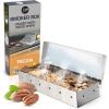 imageKitchen perfection Smoker Box for Gas Grill  BBQ Wood Chip Smoker Box PreFilled with Pecan Wood Chips Adds Delicious Smokey Flavor on Propane Grill ampamp Pellet GrillGrill Masters Smoker Fire Box