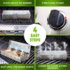 imageKITCHEN PERFECTION Smoker Box For Gas Grill  Bbq Wood Chip Smoker Box PreFilled with Apple Wood Chips Adds Delicious Smokey Flavor on Propane ampamp Pellet Grill