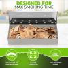 imageKITCHEN PERFECTION Smoker Box For Gas Grill  Bbq Wood Chip Smoker Box PreFilled with Apple Wood Chips Adds Delicious Smokey Flavor on Propane ampamp Pellet Grill