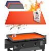 imageKITCHEN PERFECTION Ultimate Kit for Blackstone Griddle 28 Inch  Silicone Griddle Cover Mat  Griddle Accessories Mat  2 PCS Silicone Grease Cup Liners Hermetic Protection from Rust ampamp Debris All YearOrange