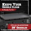 imageKITCHEN PERFECTION Ultimate Kit for Blackstone Griddle 28 Inch  Silicone Griddle Cover Mat  Griddle Accessories Mat  2 PCS Silicone Grease Cup Liners Hermetic Protection from Rust ampamp Debris All YearGray