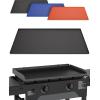 imageKITCHEN PERFECTION Ultimate Kit for Blackstone Griddle 28 Inch  Silicone Griddle Cover Mat  Griddle Accessories Mat  2 PCS Silicone Grease Cup Liners Hermetic Protection from Rust ampamp Debris All YearBlack