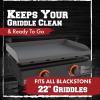 imageKITCHEN PERFECTION Ultimate Kit for Blackstone Griddle 28 Inch  Silicone Griddle Cover Mat  Griddle Accessories Mat  2 PCS Silicone Grease Cup Liners Hermetic Protection from Rust ampamp Debris All YearGray