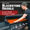 imageKITCHEN PERFECTION Ultimate Kit for Blackstone Griddle 28 Inch  Silicone Griddle Cover Mat  Griddle Accessories Mat  2 PCS Silicone Grease Cup Liners Hermetic Protection from Rust ampamp Debris All YearOrange