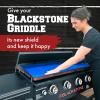 imageKITCHEN PERFECTION Ultimate Kit for Blackstone Griddle 28 Inch  Silicone Griddle Cover Mat  Griddle Accessories Mat  2 PCS Silicone Grease Cup Liners Hermetic Protection from Rust ampamp Debris All YearClassic Blue
