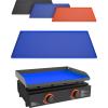 imageKITCHEN PERFECTION Ultimate Kit for Blackstone Griddle 28 Inch  Silicone Griddle Cover Mat  Griddle Accessories Mat  2 PCS Silicone Grease Cup Liners Hermetic Protection from Rust ampamp Debris All YearClassic Blue