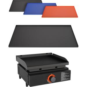 imageKITCHEN PERFECTION Ultimate Kit for Blackstone Griddle 28 Inch  Silicone Griddle Cover Mat  Griddle Accessories Mat  2 PCS Silicone Grease Cup Liners Hermetic Protection from Rust ampamp Debris All YearBlack