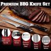 imageKitchen perfection BBQ Carving Set for Meat 12 Brisket Slicing Knife 6 Boning Knife with Sheaths  Razor Sharp Premium German Steel Full Tang Ergonomic Handles Perfect Grilling Gifts for Men