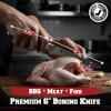 imageKitchen perfection BBQ Carving Set for Meat 12 Brisket Slicing Knife 6 Boning Knife with Sheaths  Razor Sharp Premium German Steel Full Tang Ergonomic Handles Perfect Grilling Gifts for Men